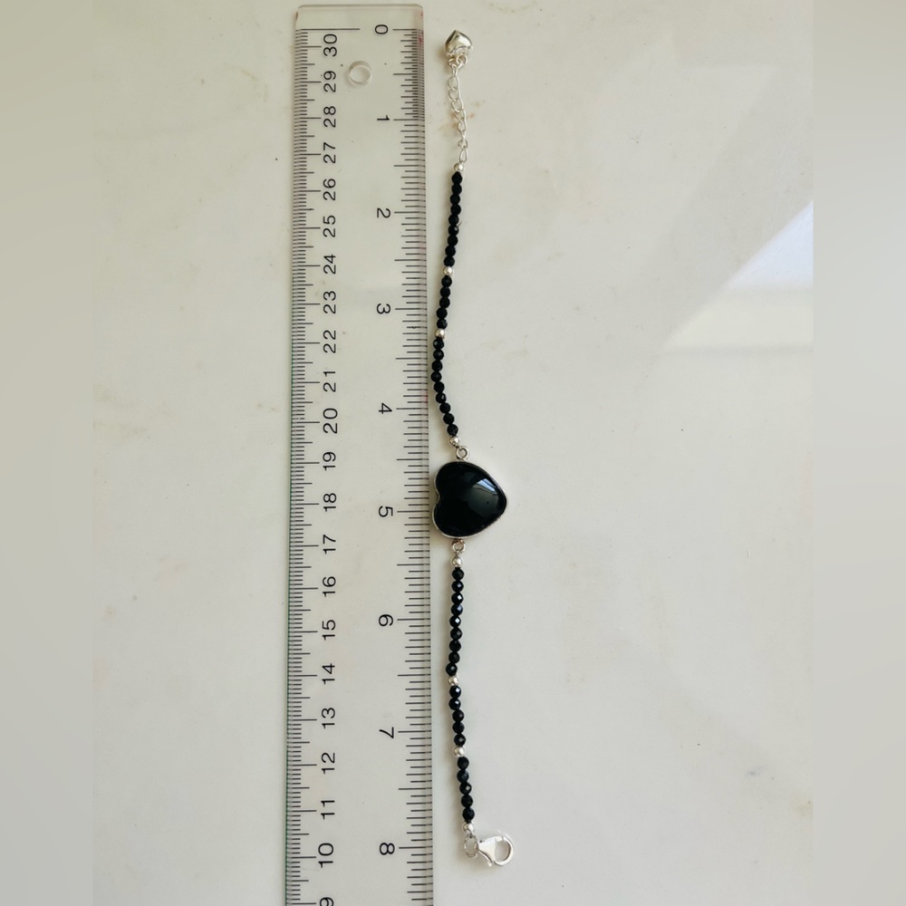 Natural Black Onyx 2 Bracelets - Picture 7 of 9